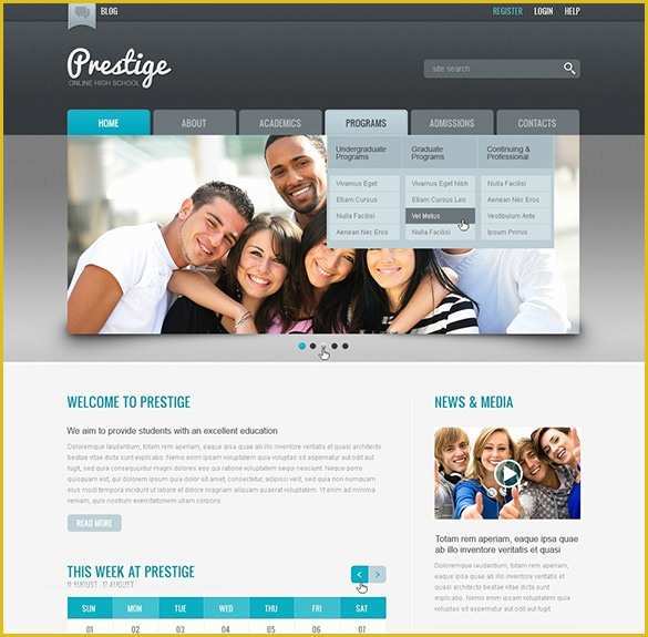 Free Web Page Templates HTML5 Of 21 Education HTML5 themes & Templates