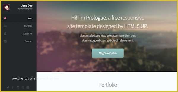 48 Free Web Page Templates HTML5