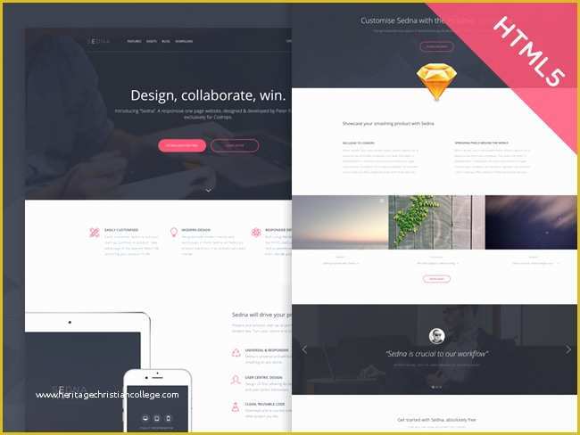 Free Web Page Templates HTML5 Of Free Download Sedna – Responsive HTML5 E Page Website