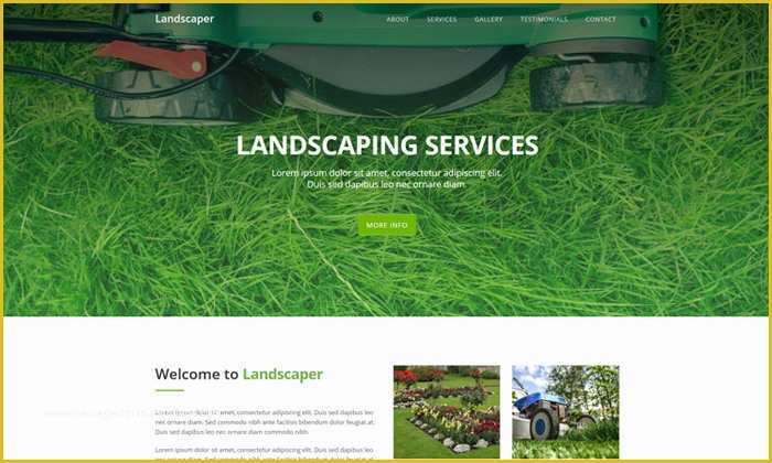 Free Web Templates 2017 Of Landscaping Free Website Template 2017