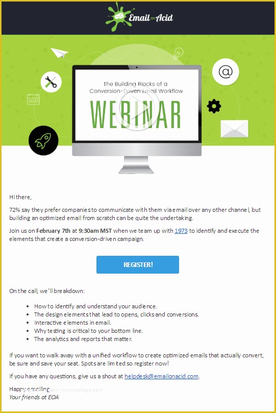 Free Webinar Invitation Template Of event Invitation Emails format Templates & Samples Delivra