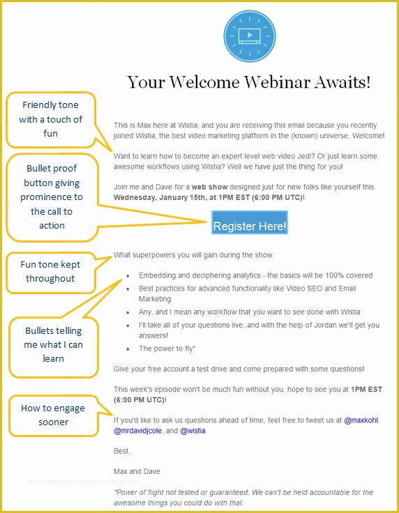 Free Webinar Invitation Template Of Irresistible Invitation Emails for Webinars and events
