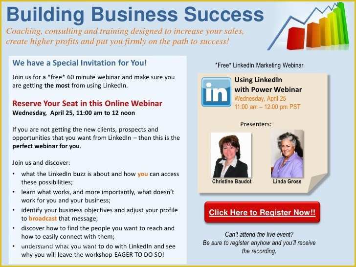 Free Webinar Invitation Template Of Linkedin Free Webinar Invitation