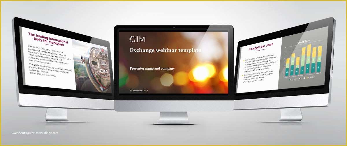 Free Webinar Templates Of Cim Exchange Webinar Powerpoint Template Louis Henwood