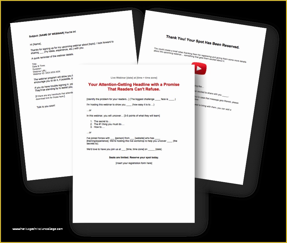 Free Webinar Templates Of Done for You Free Fer Templates