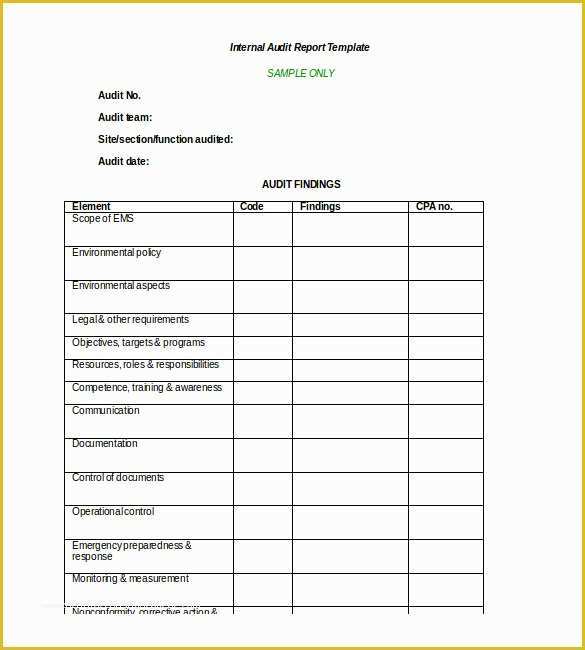 Free Website Audit Template Of 31 Audit Report Templates Free Sample Pdf Word format