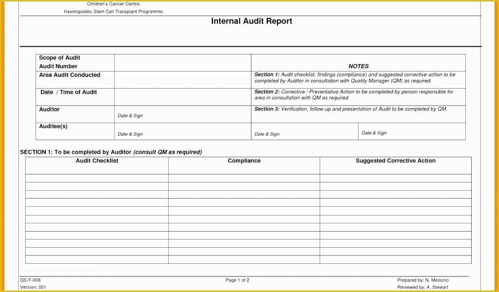 Free Website Audit Template Of Internal Audit Checklist Template Excel Lovely Quality