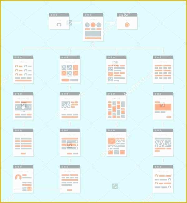 Free Website Flowchart Template Of Beautiful Examples Clean Sitemap Maps Website Flowchart