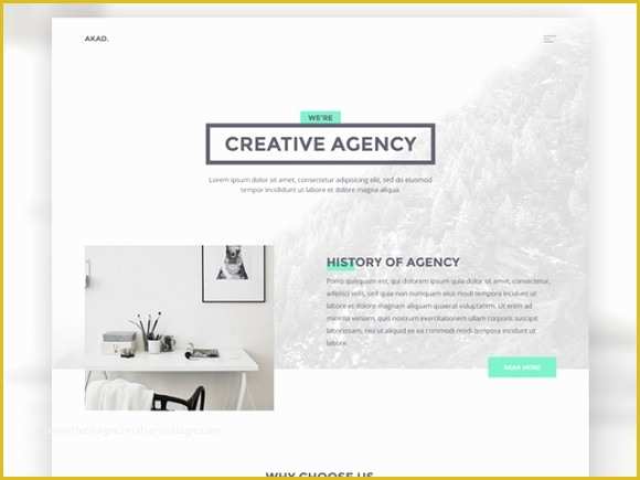 Free Website Template Code Of Akad HTML Website Template for Agencies Freebiesbug