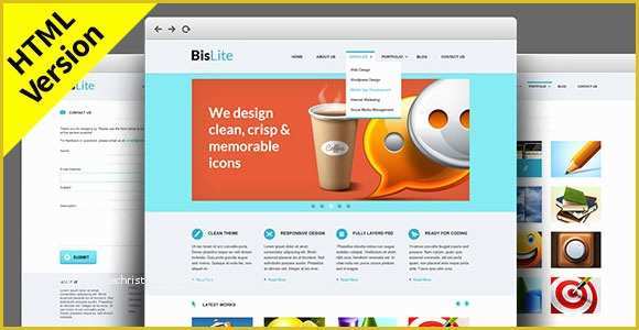 Free Website Template Code Of Bislite Free HTML Website Templates Freebiesbug