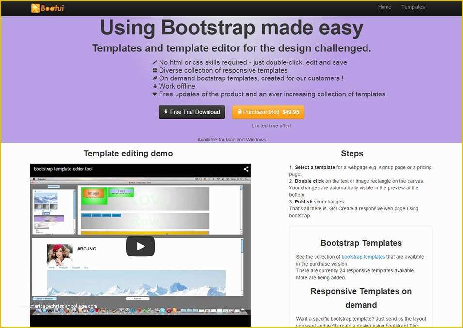 Free Website Template Editor Of 12 Best Bootstrap Template Builders