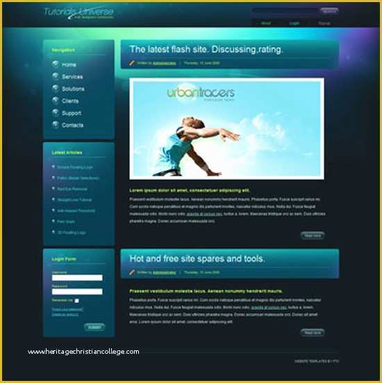 Free Website Template Editor Of HTML Templates Free