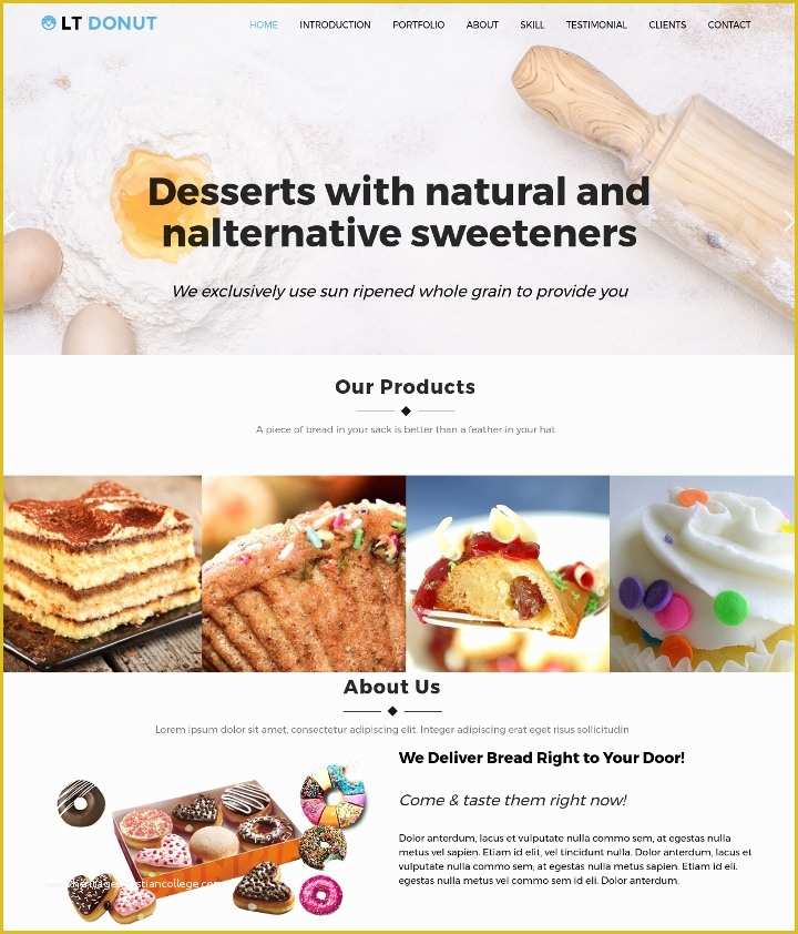 Free Website Template for Online Food ordering Of 17 Line Food ordering & Delivery Website Templates