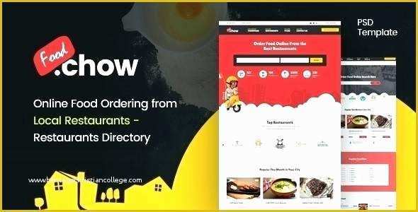 Free Website Template for Online Food ordering Of Delivery Website Template Line Food ordering Templates