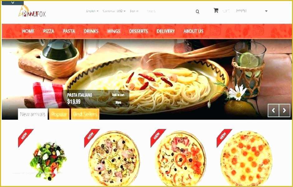 Free Website Template for Online Food ordering Of Food Delivery software Line ordering System Gallery
