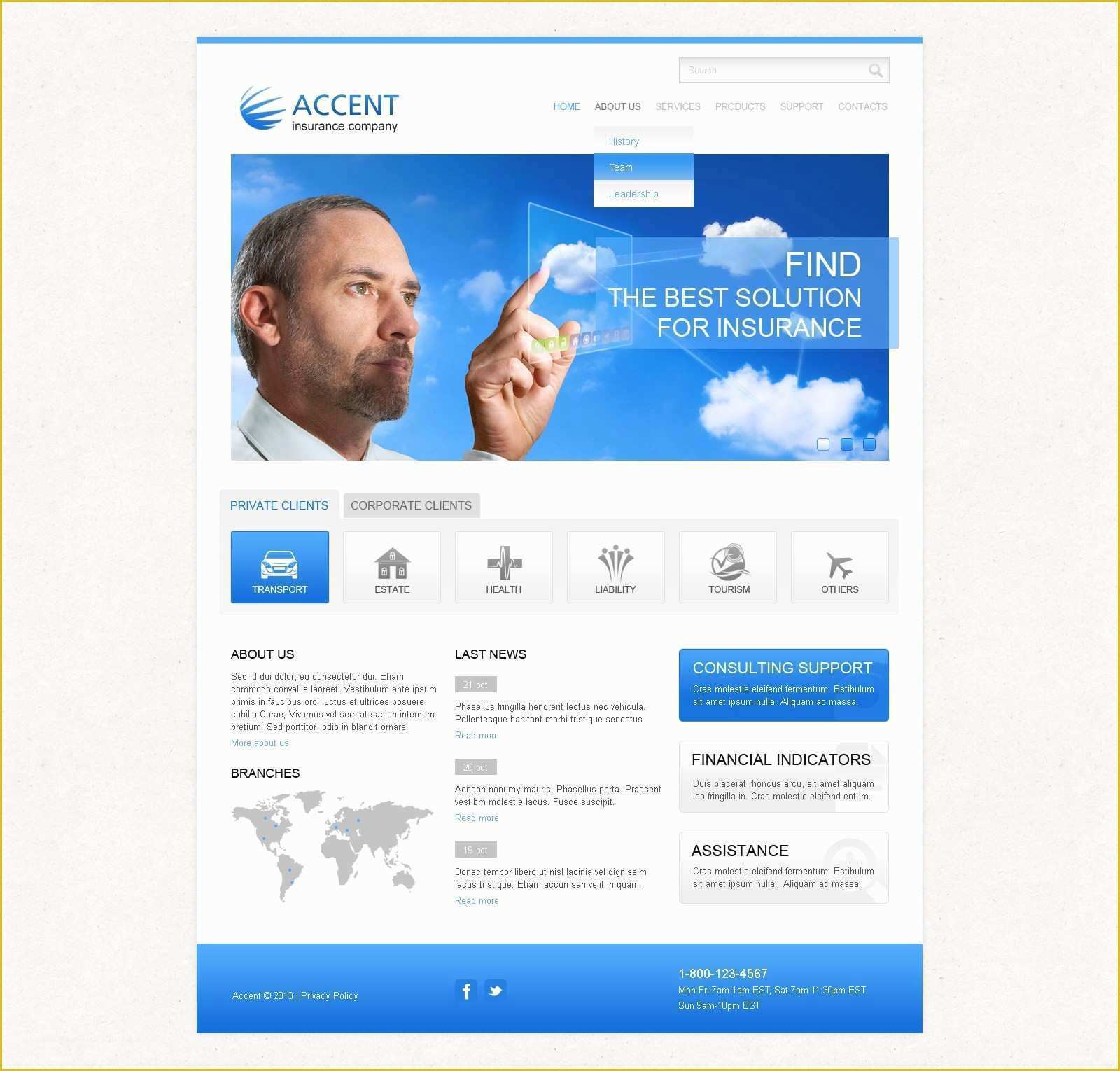 Free Website Templates Download HTML and Css and Javascript Of Insurance Template Free Five Things Nobody