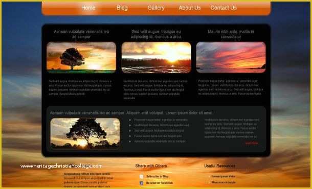 Free Website Templates Download HTML and Css and Jquery Of Free HTML Sunset Css Website Template Free Css Templates