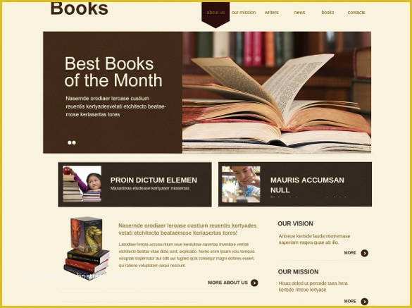 Free Website Templates for Book Publishing Of 15 Writers Website themes & Templates