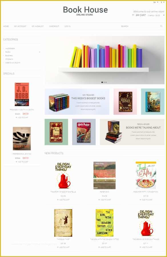 Free Website Templates for Book Publishing Of 30 Book Store Website themes & Templates