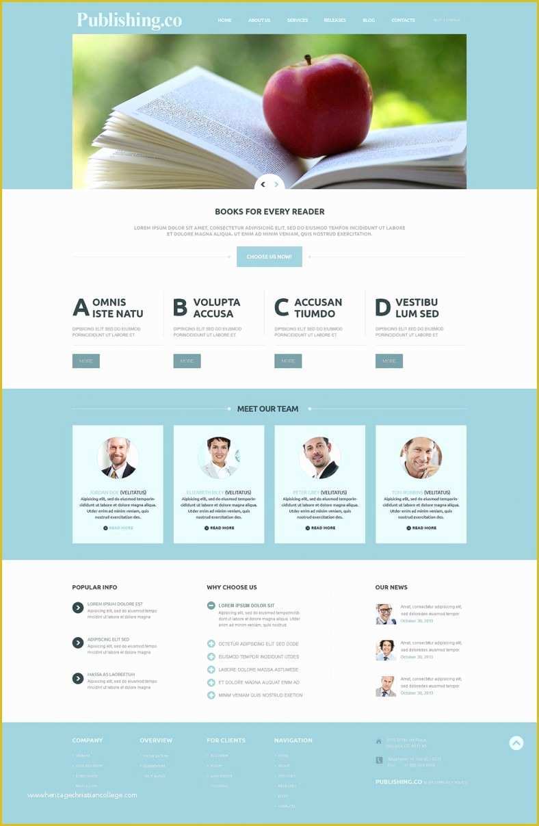 Free Website Templates for Book Publishing Of Book Review Joomla Website Templates & themes