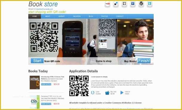 Free Website Templates for Book Publishing Of Free Css Books Store Brown Website Template