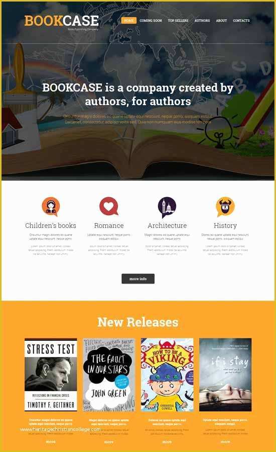 Free Website Templates for Book Publishing Of Website Templates for Publishing 25 Best Book Website