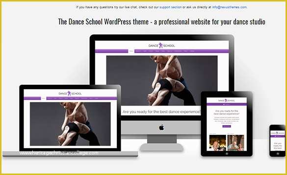 Free Website Templates for Dance Academy Of 14 Dance Studio Wordpress Templates &amp; themes