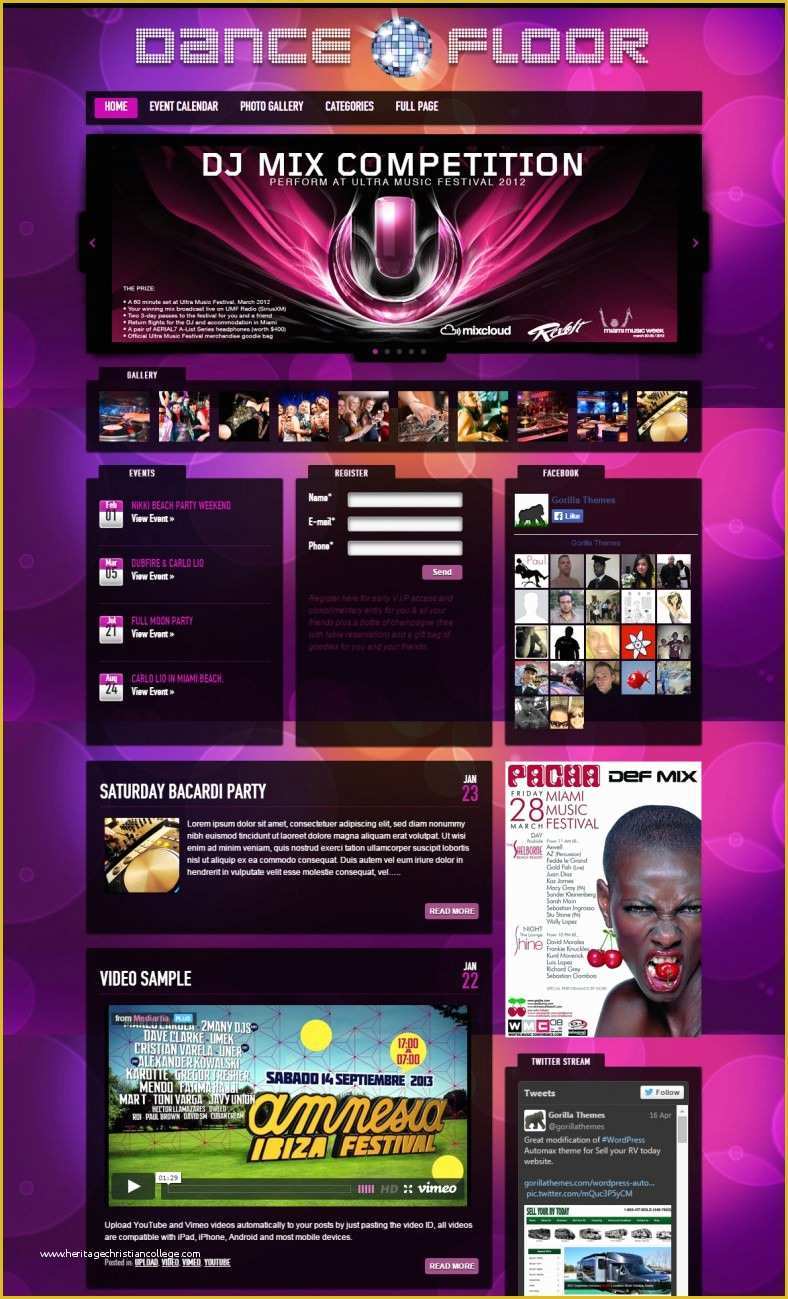 Free Website Templates for Dance Academy Of 20 Best Dj Wordpress Website Templates & themes