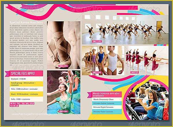 Free Website Templates for Dance Academy Of 26 School Brochure Designs