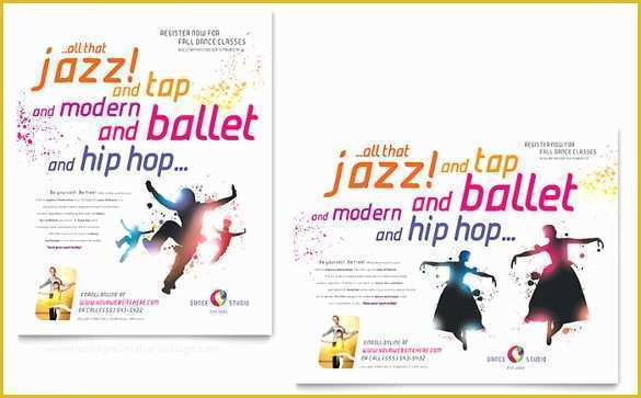 Free Website Templates for Dance Academy Of 36 Dance Poster Templates Psd Indesign