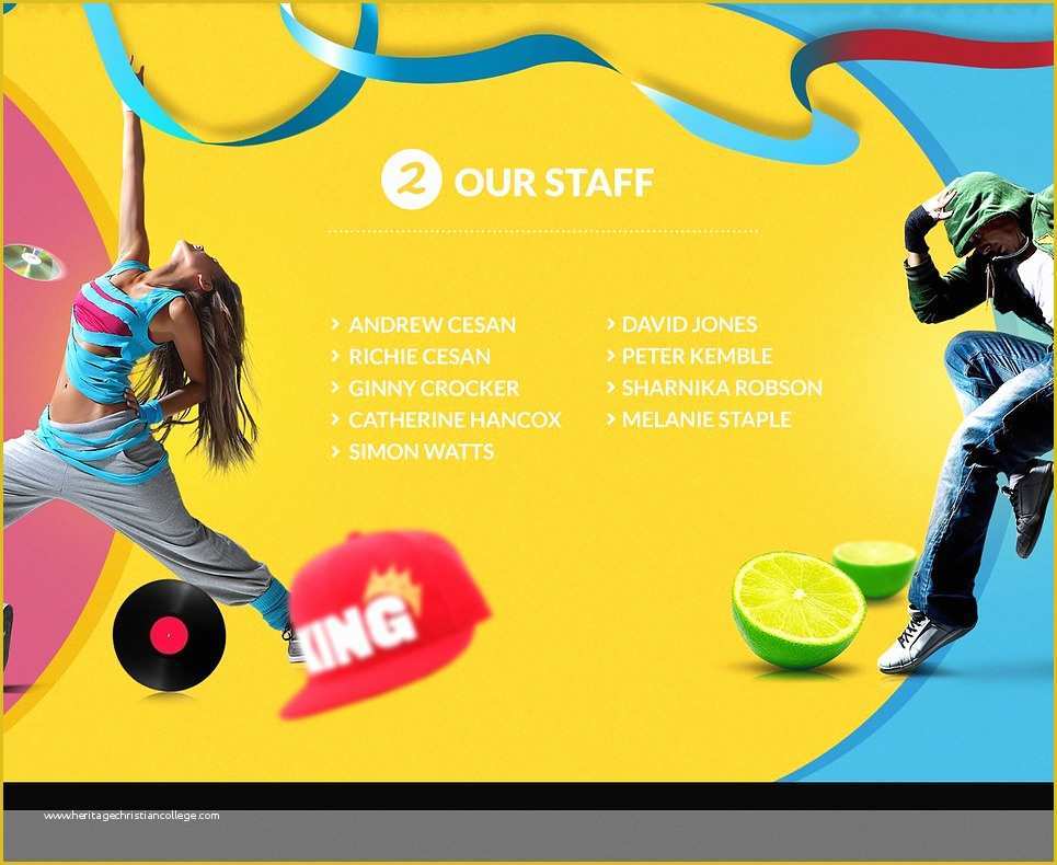 Free Website Templates for Dance Academy Of Dance Studio Website Template