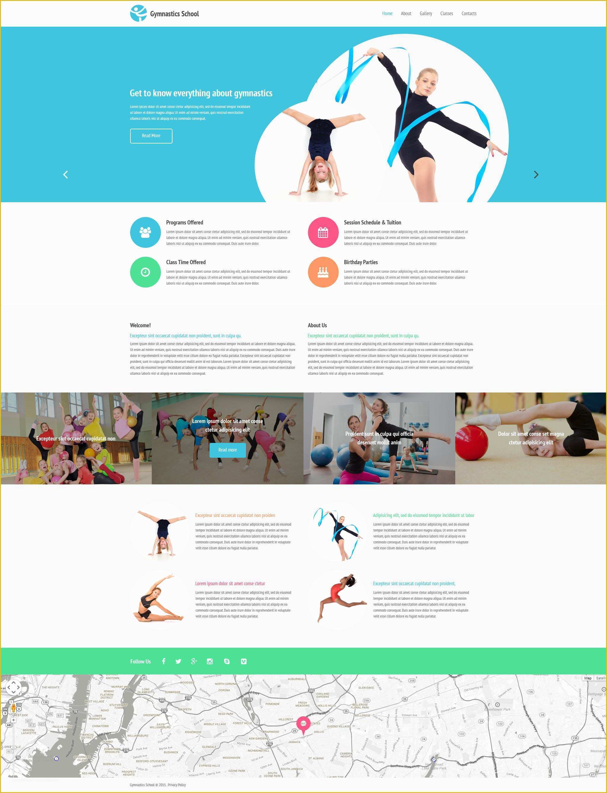 Free Website Templates for Dance Academy Of Fitness Web Template