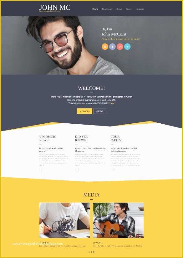 Free Website Templates for Writers Of 12 Most Useful Author Website themes & Templates