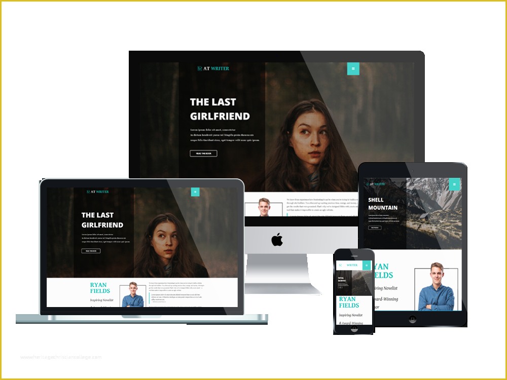 Free Website Templates for Writers Of at Writer – Free Responsive Writer Website Templates