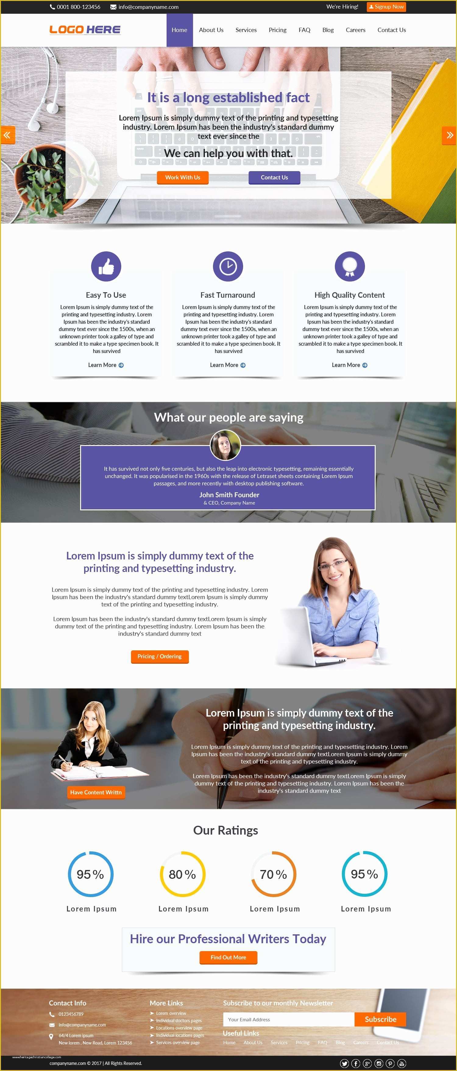 Free Website Templates for Writers Of Content Writing Website Template Free Psd Design