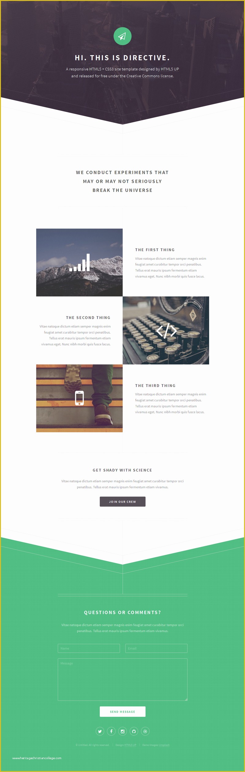 Free Website Templates HTML5 Of 10 Best Free Website HTML5 Templates – August 2014