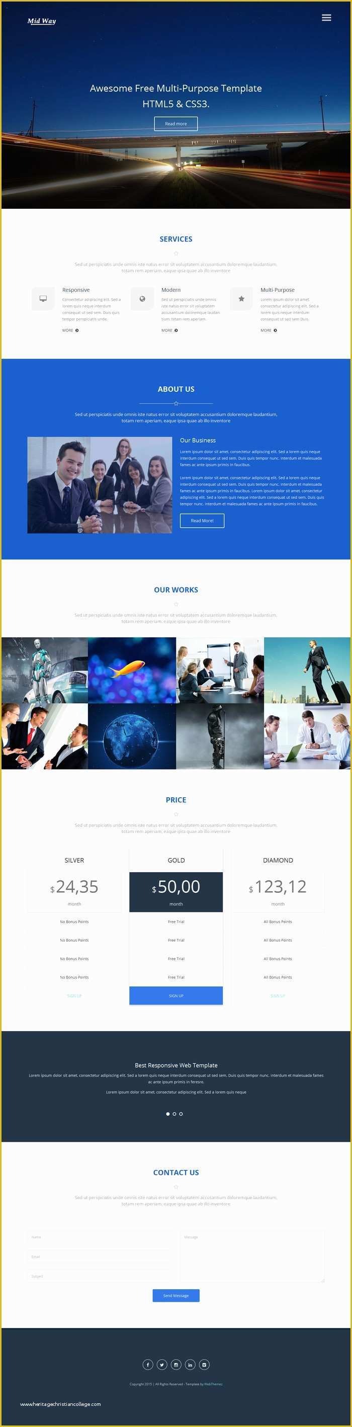 Free Website Templates HTML5 Of 10 Best Free Website HTML5 Templates – February 2015