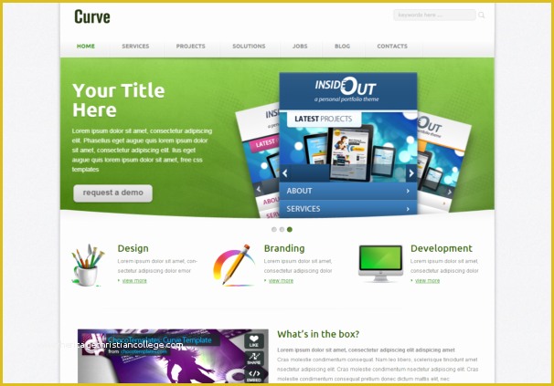 Free Website Templates HTML5 Of Curve Responsive HTML5 Template HTML5xcss3