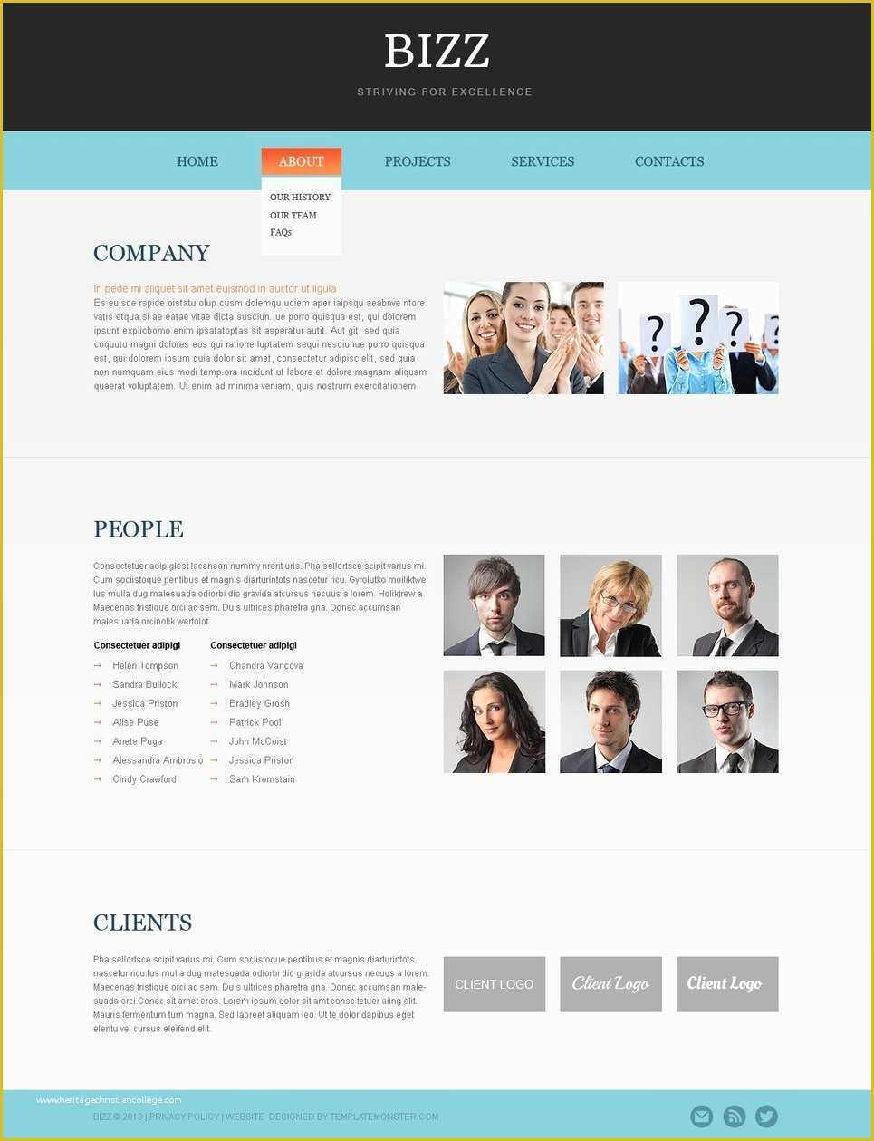Free Website Templates HTML5 Of Free HTML5 Business theme
