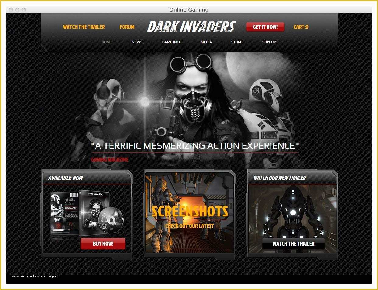 Free Website Templates HTML5 Of Get Your Game On with This Awesome HTML5 Website Template