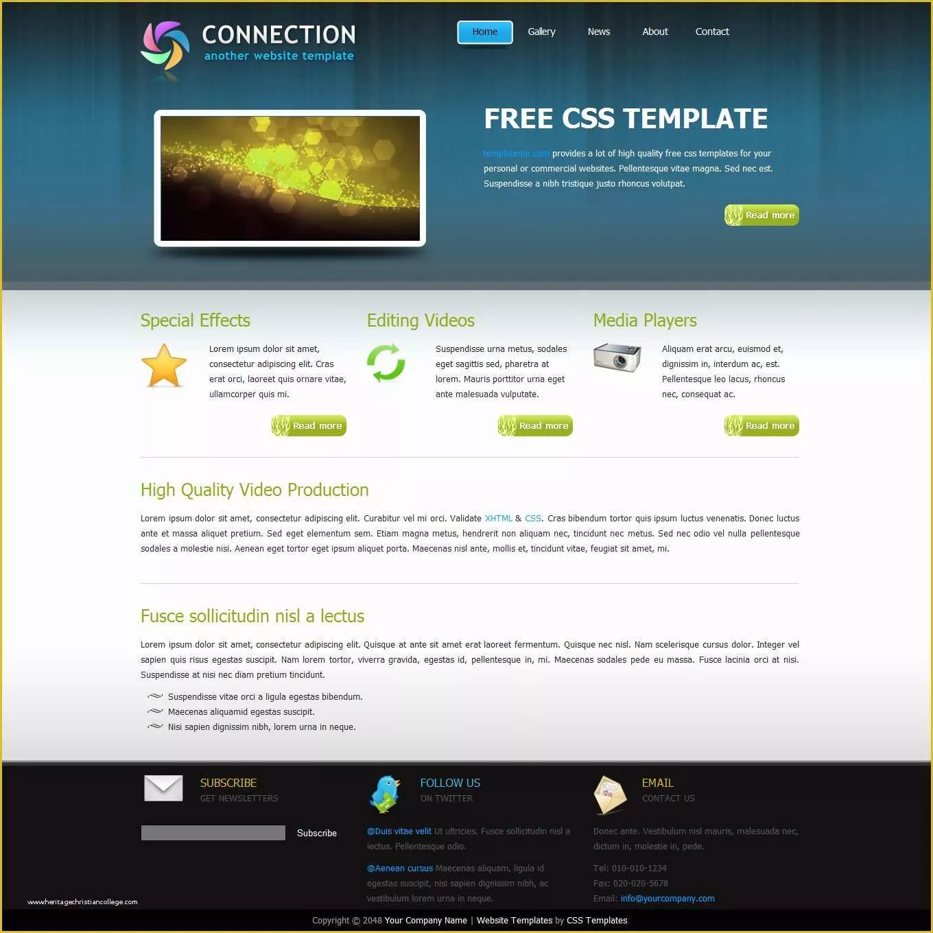 Free Website Templates Of 16 Free HTML Web Design Templates Free Web Design