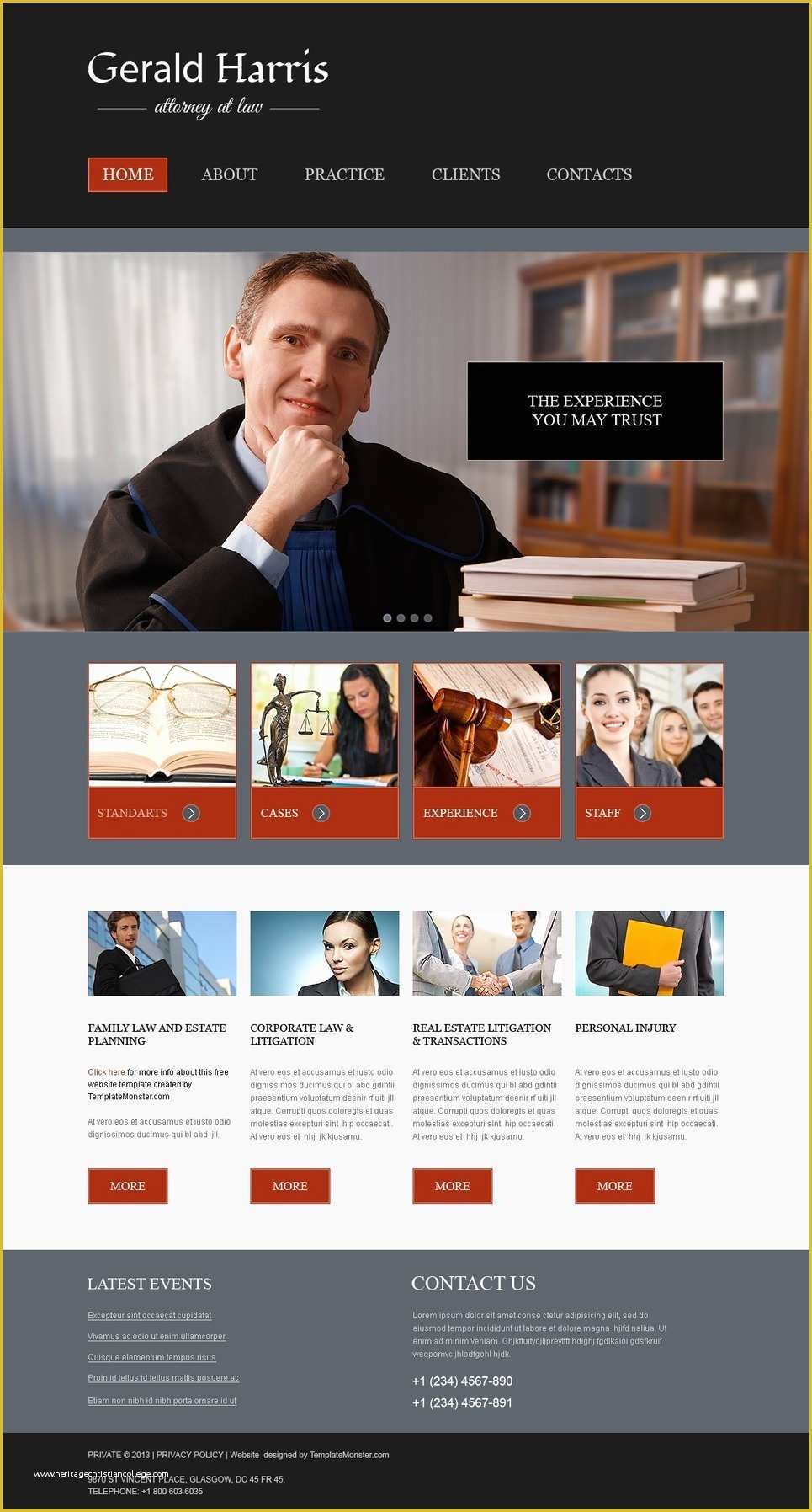 Free Website Templates Of Free Website Template Law Firm