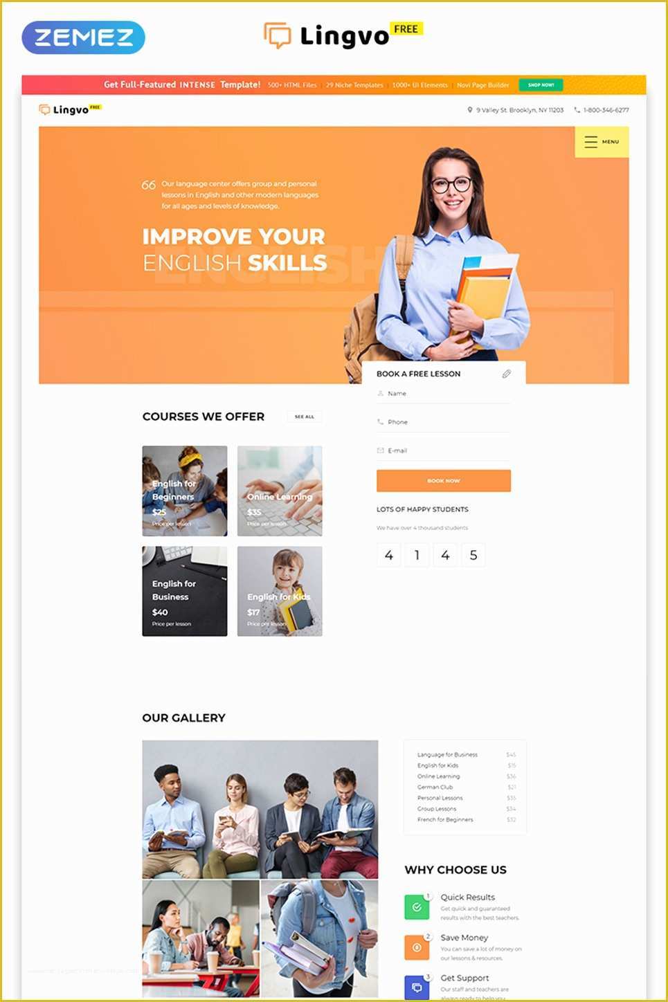 Free Website Templates Of Free Website Template Learning Center