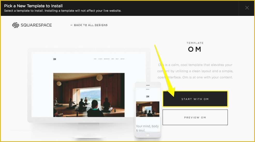 Free Website Templates Squarespace Of Switching Templates – Squarespace Help