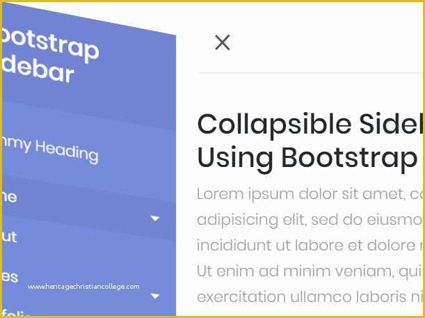 Free Website Templates with Sidebar Menu Of 5 Cool Sidebar Navigtation Templates for Bootstrap 4 3