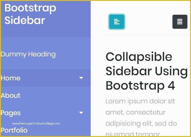 Free Website Templates with Sidebar Menu Of 5 Cool Sidebar Navigtation Templates for Bootstrap 4 3