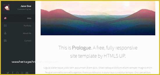Free Website Templates with Sidebar Menu Of 50 Of the Best & Free Responsive HTML5 Website Templates