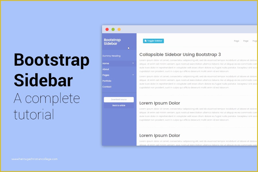 Free Website Templates with Sidebar Menu Of Bootstrap Sidebar Tutorial Step by Step Tutorial with 5