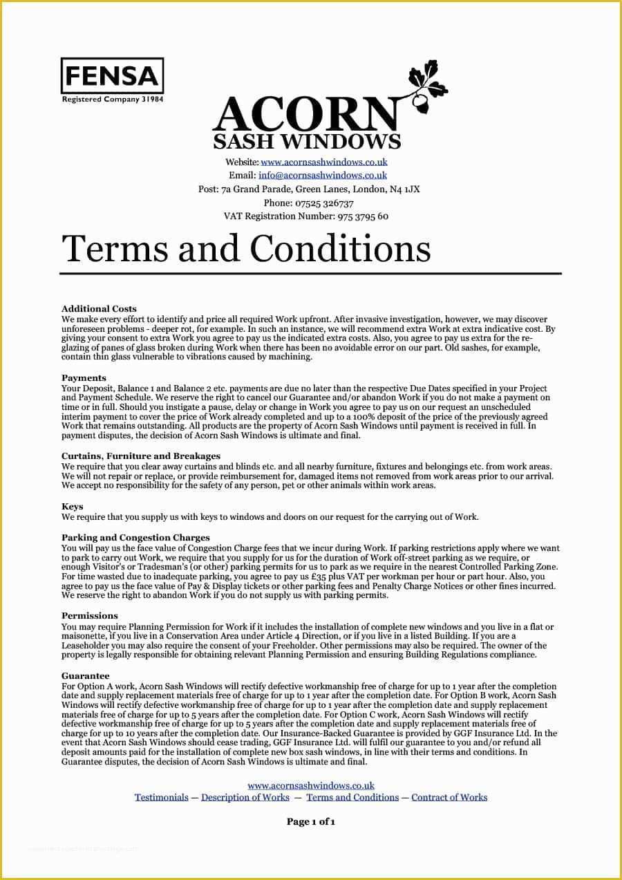Free Website Terms And Conditions Template Usa Of 40 Free Terms And 