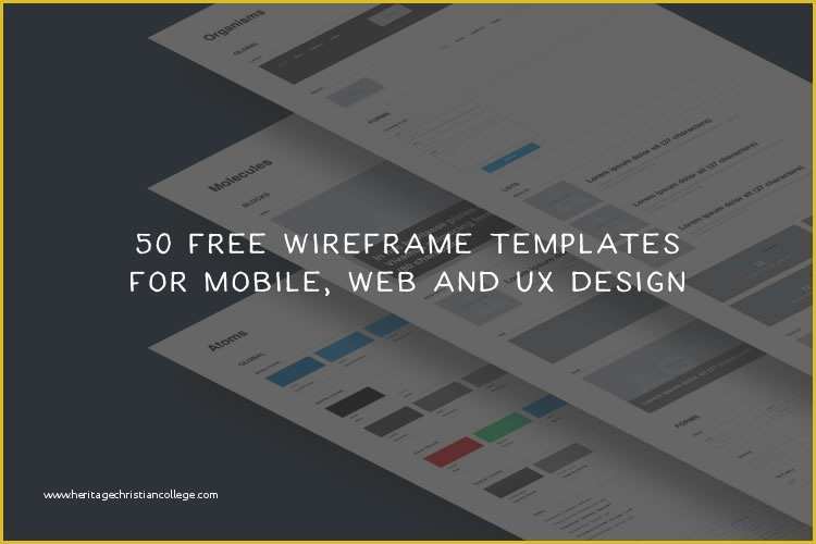 Free Website Wireframe Templates Of 50 Free Wireframe Templates for Mobile Web and Ux Design